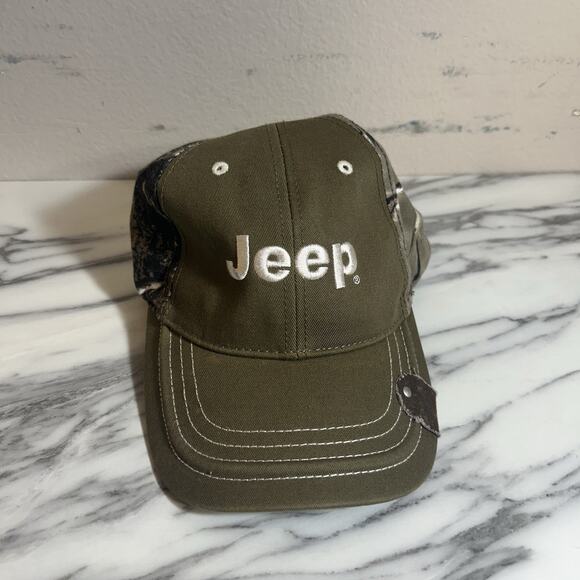 JEEP Baseball Cap Hat Adjustable Camo Live Without Limits One Size - Picture 1 of 3